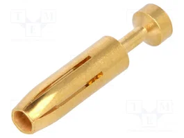 HARTING Contacto hembra industrial Han E® dorado