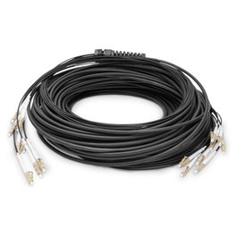 Digitus Cable de fibra óptica breakout OM4 LC/UPC a LC/UPC 50m Negro