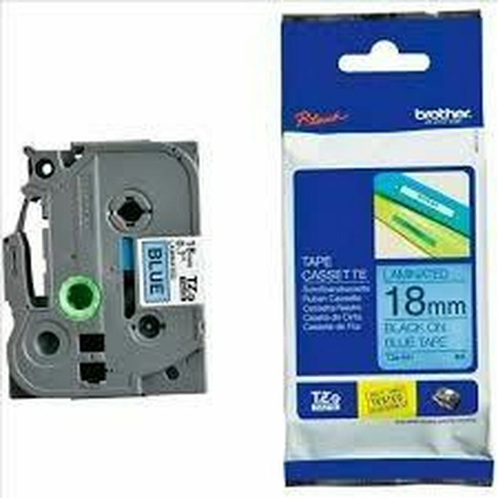 Brother TZe-541 Cinta Laminada 18mm x 8m Azul/Negro Brother TZe-541 Cinta Laminada 18mm x 8m Azul/Negro