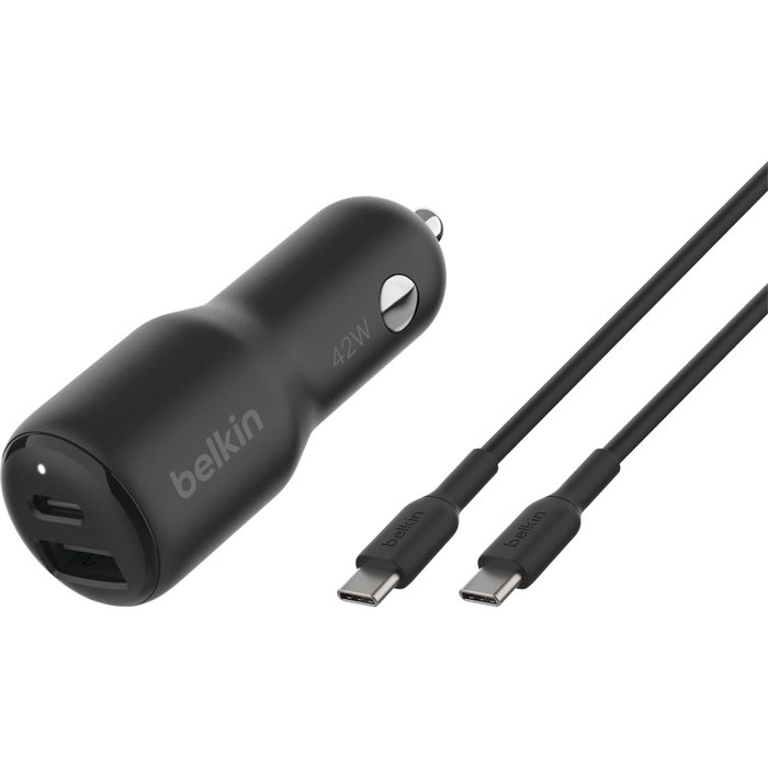 Belkin BOOST Charge 42W Dual Car Charger CCB005btBK Negro Belkin BOOST Charge 42W Dual Car Charger CCB005btBK Negro