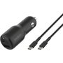 Belkin BOOST Charge 42W Dual Car Charger CCB005btBK Negro