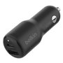 Belkin BOOST Charge 42W Dual Car Charger CCB005btBK Negro
