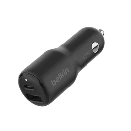 Belkin BOOST CHARGE CCB005btBK Cargador Coche 42W Dual USB-C USB-C Power Delivery 3.0 PPS PD+PPS 30W + 12W para Smartphone Tablet Portátil - Negro