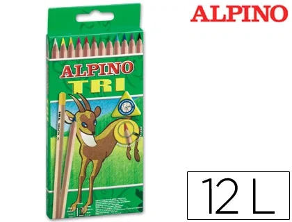 Alpino Lápices De Colores Triangulares 175 mm Estuche Surtido 12 Unidades Alpino Lápices De Colores Triangulares 175 mm Estuche Surtido 12 Unidades