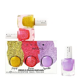 Inuwet Set de Esmaltes de Uñas Miniatura Papaye, Fraise y Myrtille
