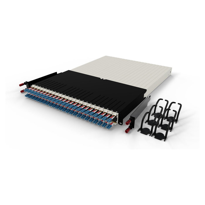 PATCHBOX Patchbox.one Kabeleinzugssystem 30RU/OS2 LC-LC, 1,8 m, 24 Kassetten, LWL OS2, Kabel gelb