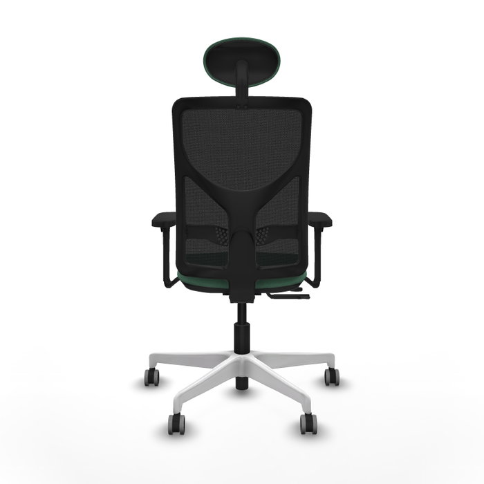 PIQUERAS Y CRESPO Silla de oficina Motilla con mecanismo Sincro/Traslack Verde esmeralda