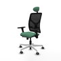 PIQUERAS Y CRESPO Silla de oficina Motilla con mecanismo Sincro/Traslack Verde esmeralda