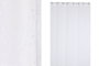 DKD Home Decor Cortina de Poliéster Blanca 140x260 cm con 8 Anillas