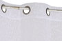 DKD Home Decor Cortina de Poliéster Blanca 140x260 cm con 8 Anillas