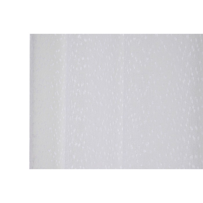DKD Home Decor Cortina de Poliéster Blanca 140x260 cm con 8 Anillas