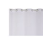 DKD Home Decor Cortina de Poliéster Blanca 140x260 cm con 8 Anillas