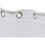 DKD Home Decor Cortina de Poliéster Blanca 140x260 cm con 8 Anillas