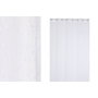 DKD Home Decor Cortina de Poliéster Blanca 140x260 cm con 8 Anillas