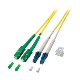 EFB Elektronik Patchkabel Duplex LC-SC/APC OS2 de 3 m Amarillo