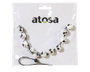 Atosa Collar de Calavera Gótico para Halloween - Accesorio de Disfraz para Personajes Oscuros, Piratas y Fiestas