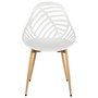 Home Deco Factory Silla Exterior Blanca Alameda 52,3x53,3x83,4 cm