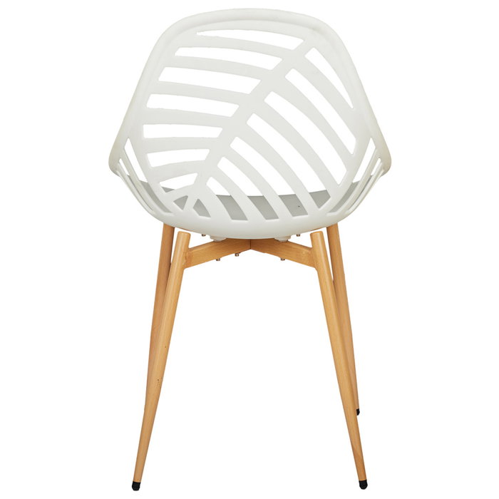 Home Deco Factory Silla Exterior Blanca Alameda 52,3x53,3x83,4 cm