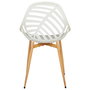Home Deco Factory Silla Exterior Blanca Alameda 52,3x53,3x83,4 cm