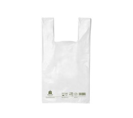 NEVAPLAST Bolsa con Asa 48x60 cm, Reutilizable, 70% Reciclado, 1 kg, Paquete de 42 Unidades