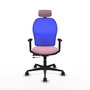 PIQUERAS Y CRESPO Silla de oficina Jorquera Rosa y Azul