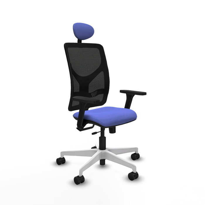 PIQUERAS Y CRESPO Silla de oficina Motilla con mecanismo Sincro/Traslack, Azul claro y Negro PIQUERAS Y CRESPO Silla de oficina Motilla con mecanismo Sincro/Traslack, Azul claro y Negro