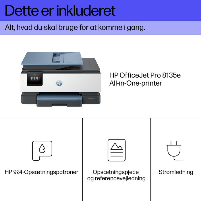 HP Impresora Multifunción OfficeJet Pro 8135e Color Wi-Fi con Fax