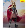 Tamashii Nations S.H.Figuarts Marvel Mighty Thor Jane Foster, Figura de Acción con Mjolnir y Efectos, 14.5 cm, Basada en Thor: Love & Thunder