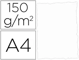 Michel Papel Pergamino Din A4 Troquelado 150 gr Blanco Paquete 25 Hojas