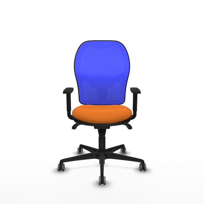 PIQUERAS Y CRESPO Silla de oficina Jorquera Naranja y Azul