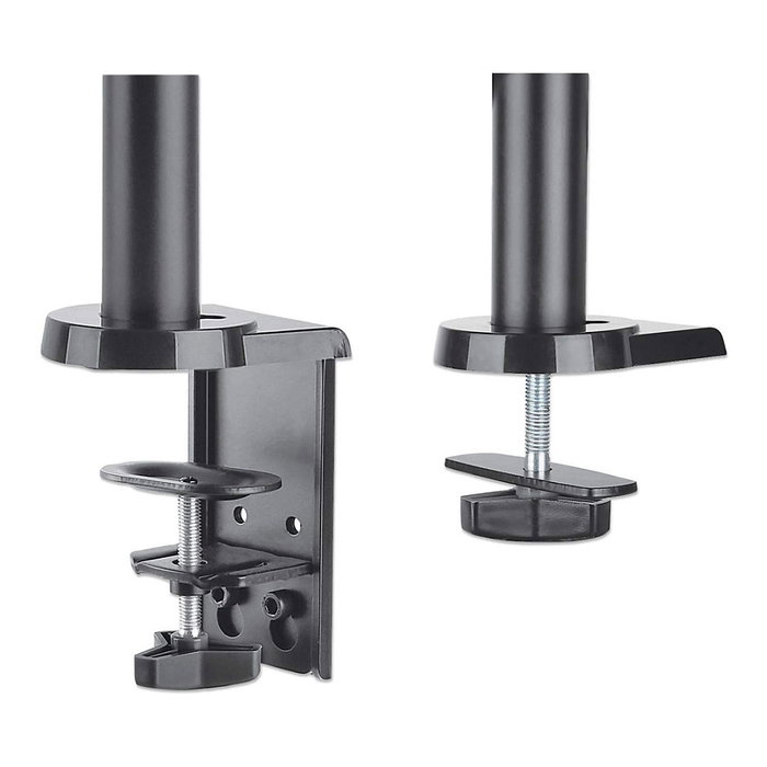 MANHATTAN Soporte de sobremesa articulado con gas para monitores, compatible VESA 75x75/100x100 mm, para pantallas de 17" a 32" (43-81 cm) y hasta 8 kg