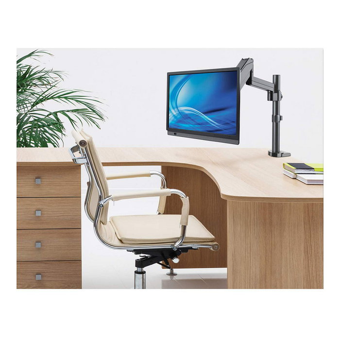 MANHATTAN Soporte de sobremesa articulado con gas para monitores, compatible VESA 75x75/100x100 mm, para pantallas de 17" a 32" (43-81 cm) y hasta 8 kg
