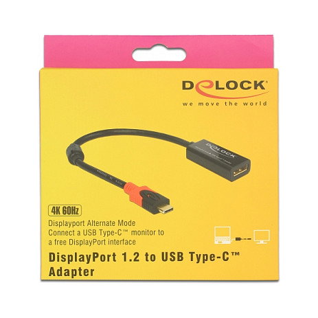 DeLOCK 63928 Adaptador de vídeo USB Tipo C a DisplayPort 4K 60 Hz DeLOCK 63928 Adaptador de vídeo USB Tipo C a DisplayPort 4K 60 Hz
