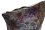 DKD Home Decor Cojín de Algodón Terciopelo Gris Oscuro con Detalles Pavo
