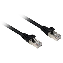 SHARKOON Patchkabel RJ45 Cat.6a SFTP Negro 25 cm
