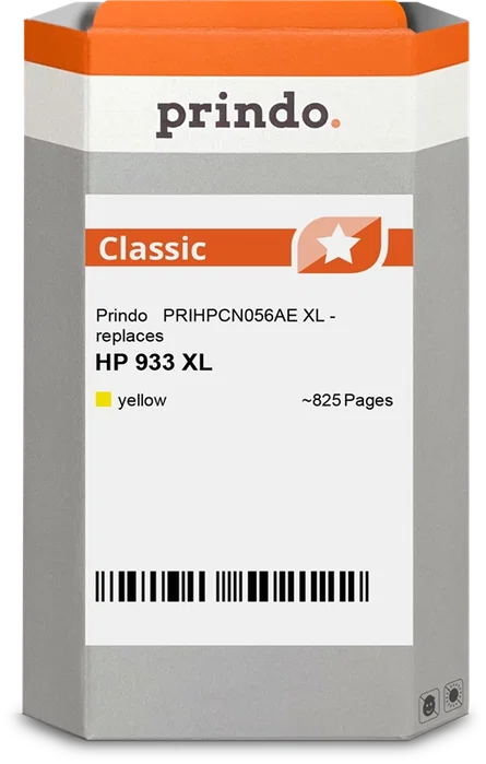 Prindo Classic XL Cartucho de Tinta Amarillo compatible con HP 933 XL Prindo Classic XL Cartucho de Tinta Amarillo compatible con HP 933 XL