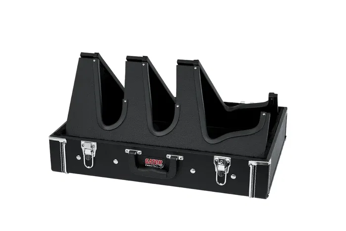 Gator Gig-Box Jr. Estuche de madera para pedalera y soporte de guitarra Negro