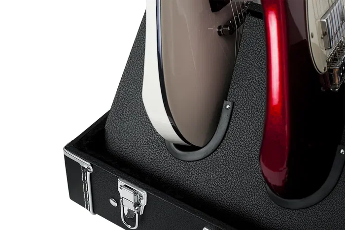 Gator Gig-Box Jr. Estuche de madera para pedalera y soporte de guitarra Negro