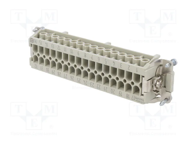 HARTING Han E® Plantilla de contacto Hembra 32+PE HDC