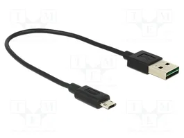 DeLOCK Cable USB 2.0 Tipo A a Micro-B 0,2 m Negro