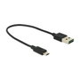 DeLOCK Cable EASY-USB 2.0 USB A a Micro-USB B Negro 20 cm