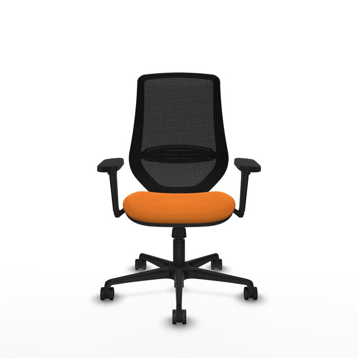 PIQUERAS Y CRESPO Silla de oficina Mardos con mecanismo Sincro, Naranja y Negro PIQUERAS Y CRESPO Silla de oficina Mardos con mecanismo Sincro, Naranja y Negro
