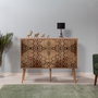 Hanah Home Mega-720 Consola Roble Sonoma Tablero Partículas Melaminado 120x90x36cm