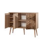 Hanah Home Mega-720 Consola Roble Sonoma Tablero Partículas Melaminado 120x90x36cm