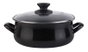 MAGEFESA Black Cacerola 20 con Tapa de Cristal Inducción