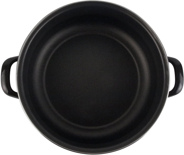 MAGEFESA Black Cacerola 20 con Tapa de Cristal Inducción