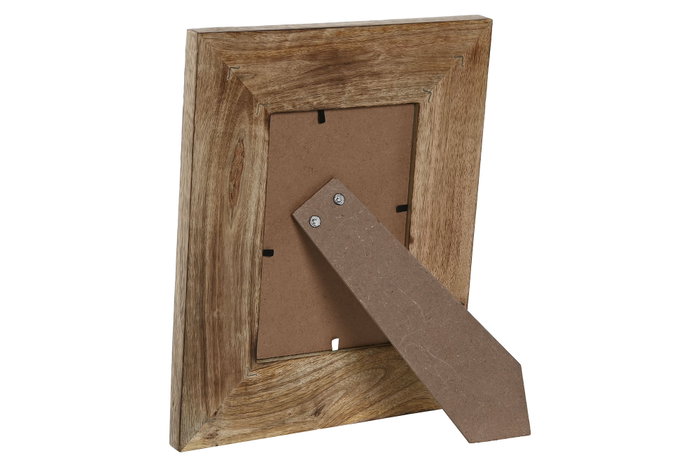 DKD Home Decor Marco Foto 10x15 National 24a Blanco Natural Mango Cristal 20x25 cm (2 Unidades)