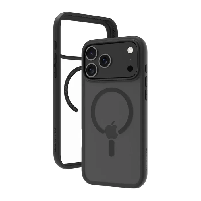 Dbramante1928 Funda Grenen MS para Apple iPhone 17 Pro Max, Negro, Resistente a Impactos, con Carga Inalámbrica