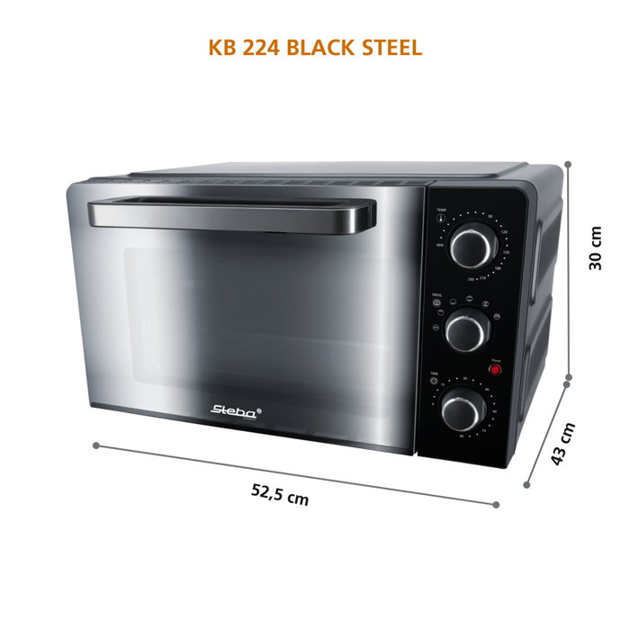 Steba KB 224 Black Steel Grill Oven Steba KB 224 Black Steel Grill Oven