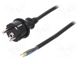 PLASTROL Cable de alimentación H05VV-F 3x1,5mm2 4m